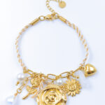 Pulseira fio e aço inoxidável