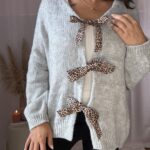 Colete com nós leopardo