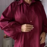 Camisa com mangas bufantes