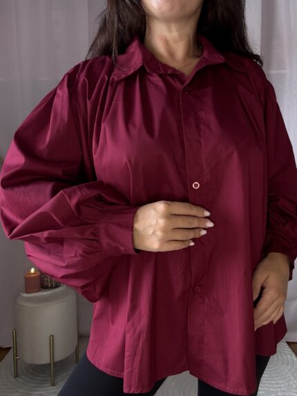 Camisa com mangas bufantes