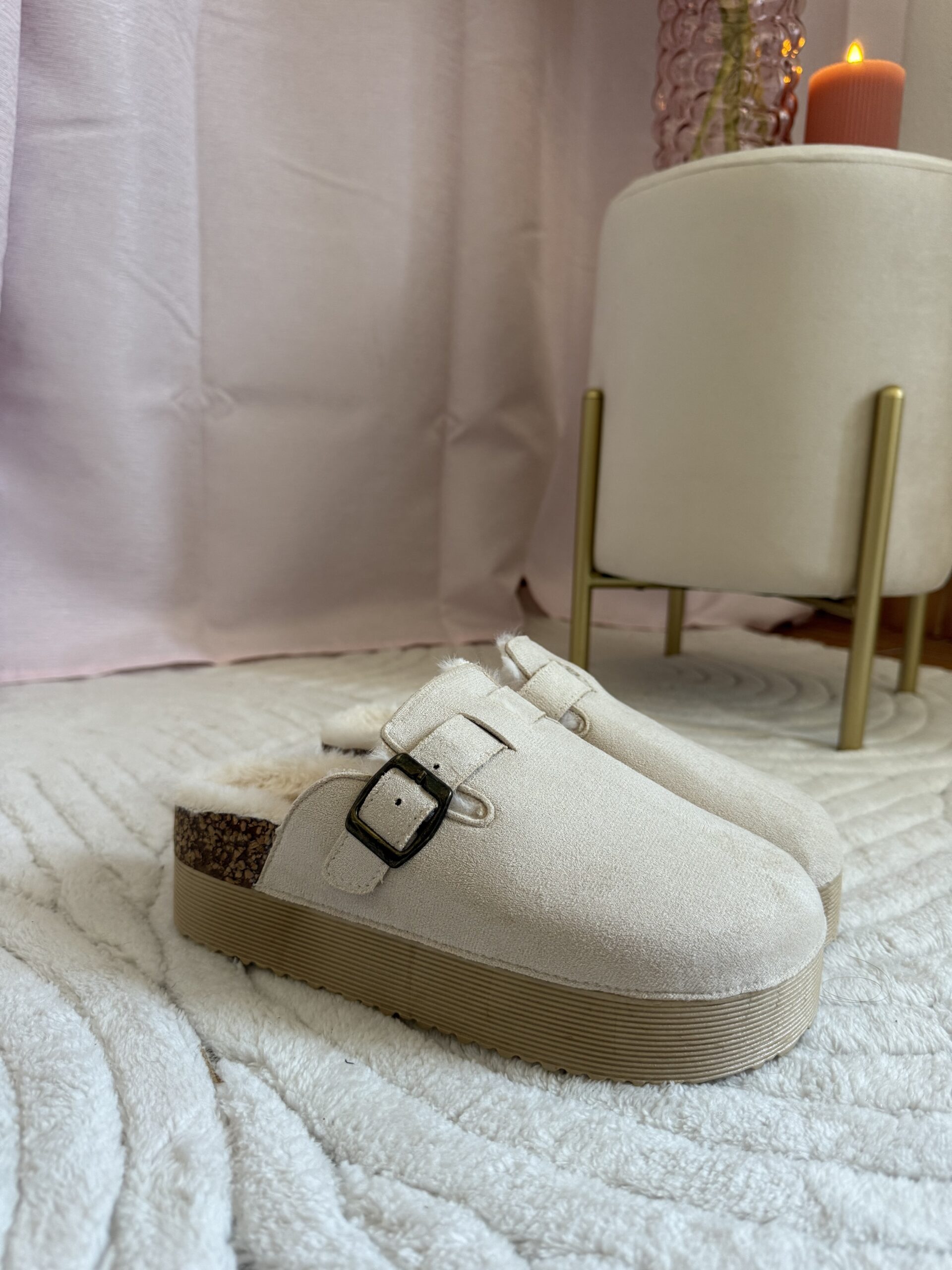 ref 38 mules forradas bege - Image 1