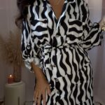 Vestido longo estampado