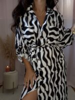 Vestido longo estampado