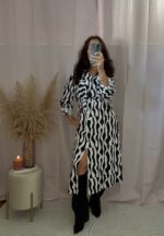 Vestido longo estampado