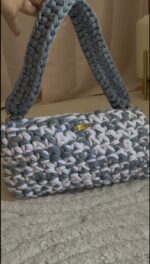 Mala de mão com alça larga "Brisa Dourada" - Edição limitada SOWELA crochet